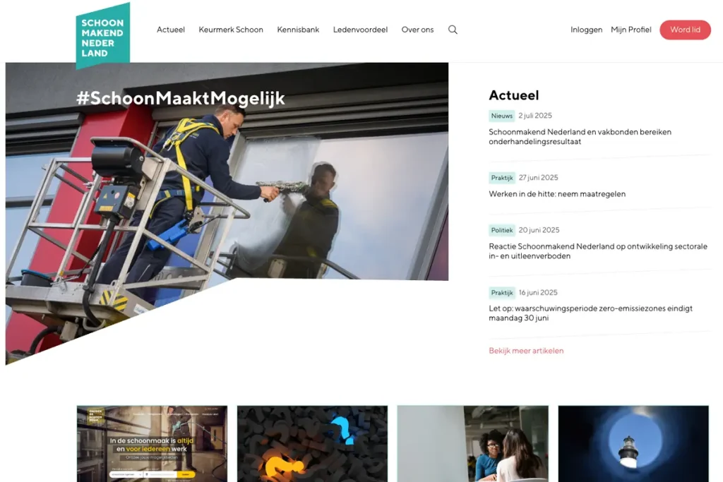 De Ridder Cleaners wordt aspirant lid van Schoonmakend Nederland, onze nationale werkgeversorganisatie