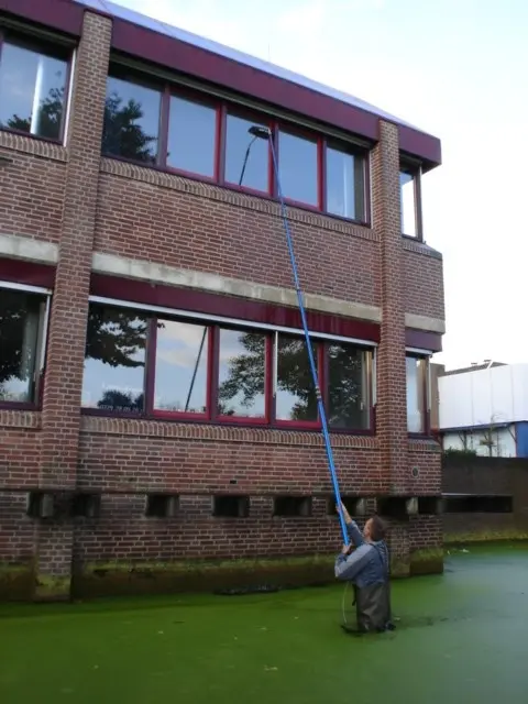 Glazenwasser in het water