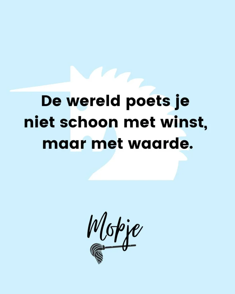 Geen winstoogmerk betekent denken aan echte waarde